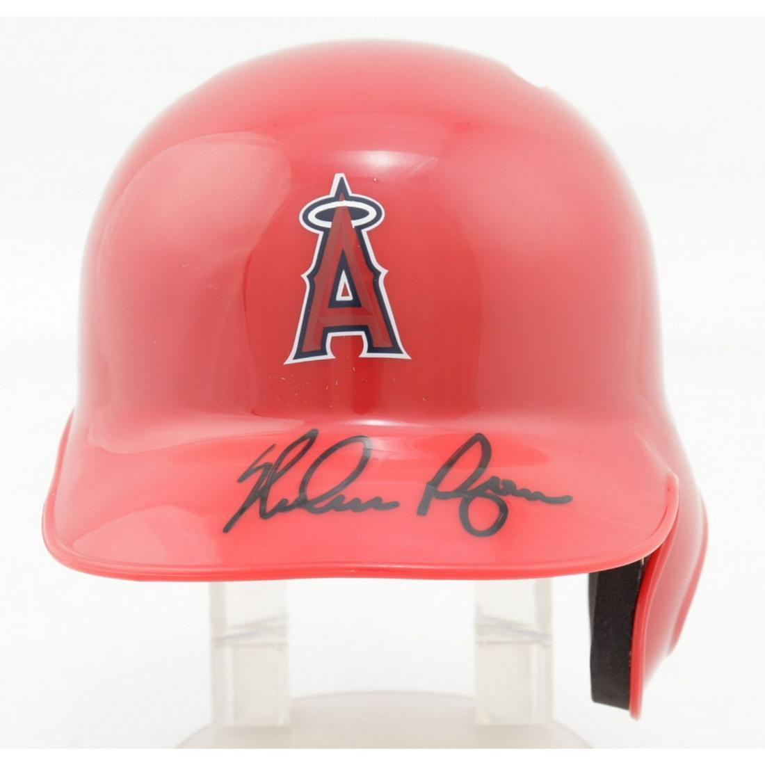 Nolan Ryan Signed Angels Batting Mini Helmet (PSA COA) (1 of 2)