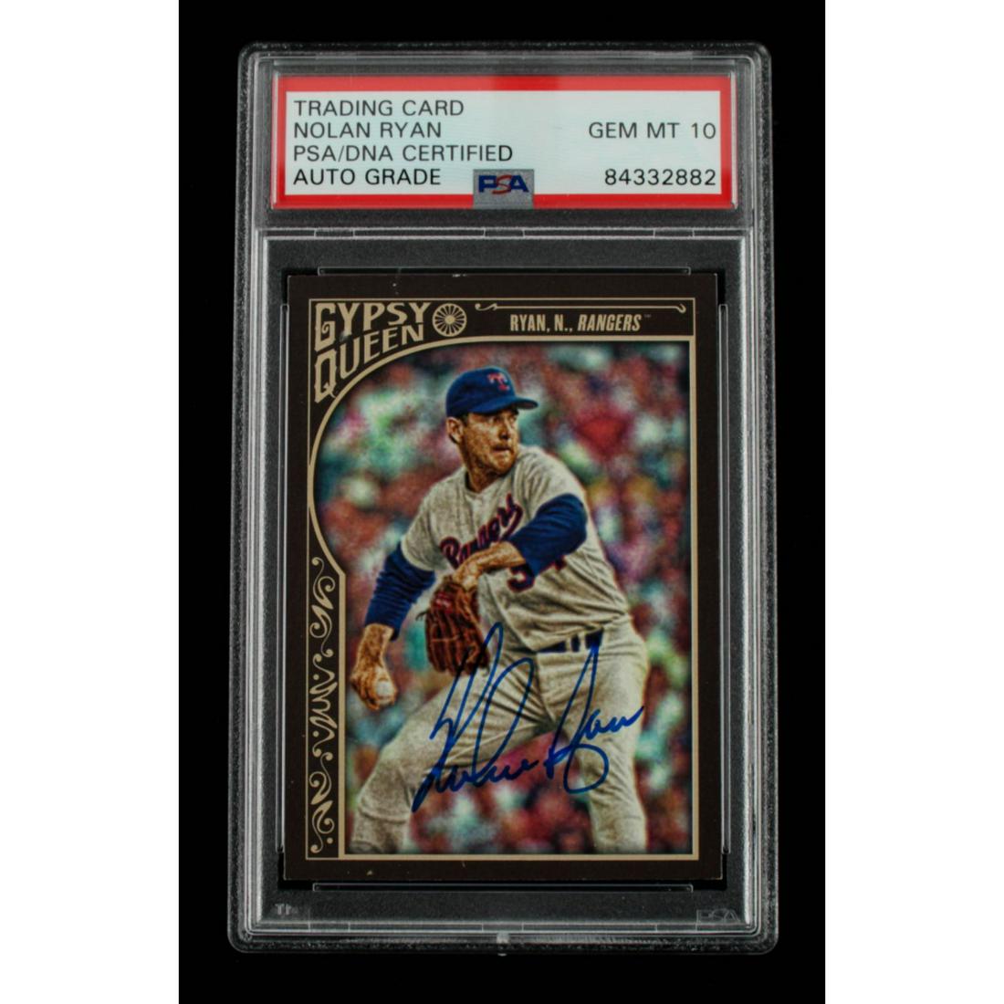 Nolan Ryan Signed 2015 Topps Gypsy Queen #35 (PSA (1 of 1)