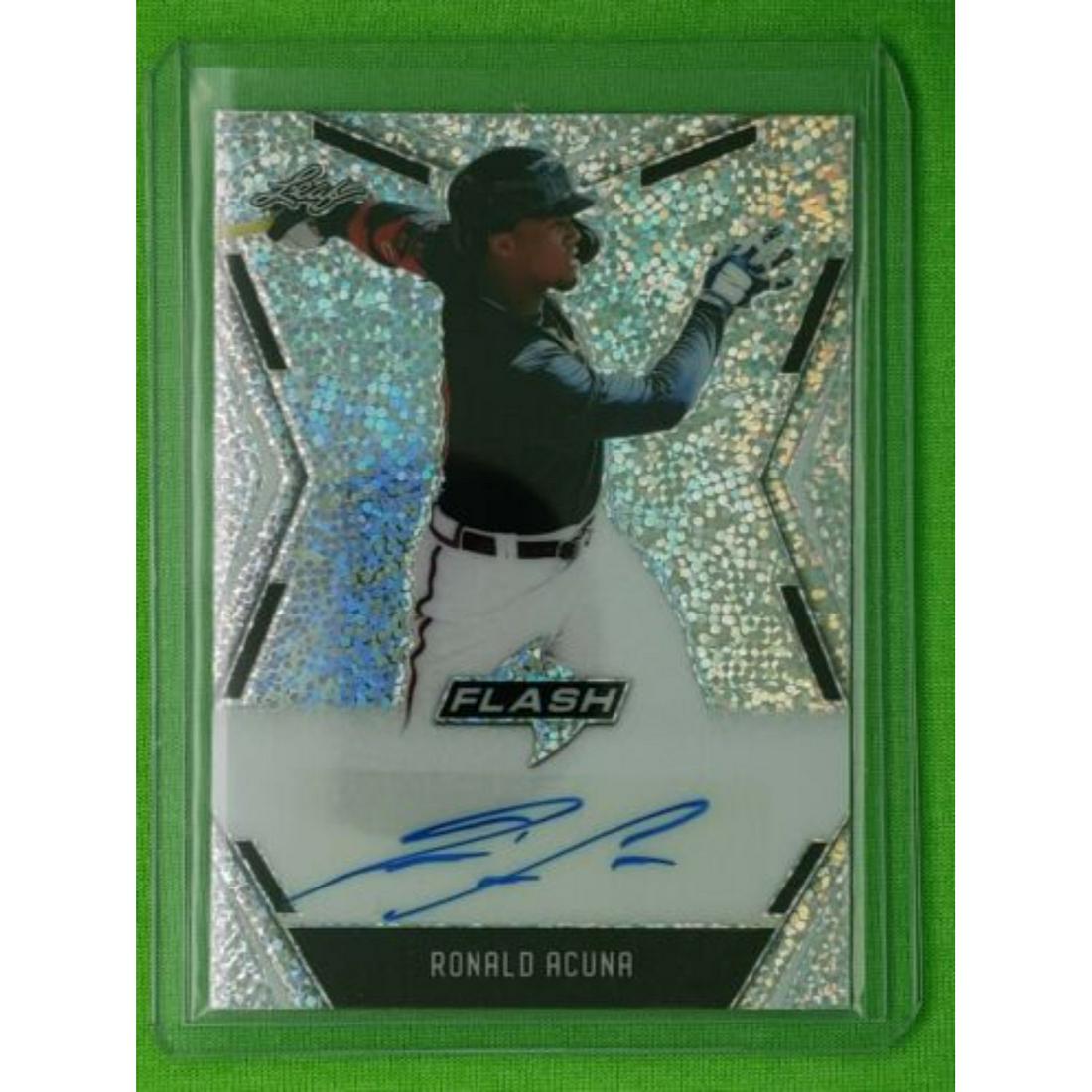 2020 Leaf Flash Ronald Acuna Auto BRAVES (1 of 1)