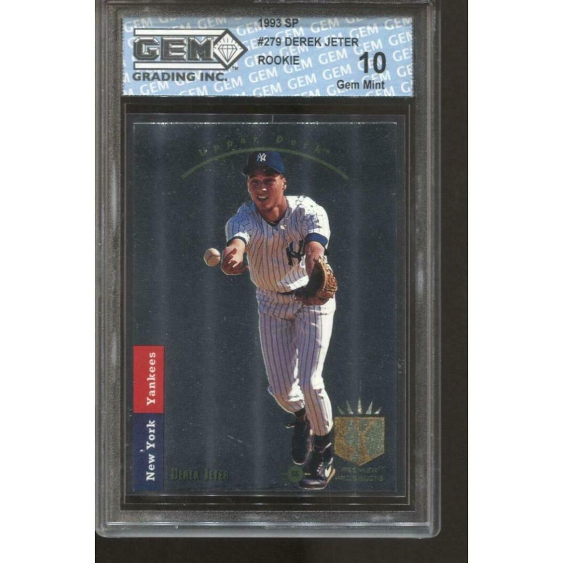 1993 Derek Jeter SP #279 Gem Mint 10 RC Rookie New York (1 of 1)