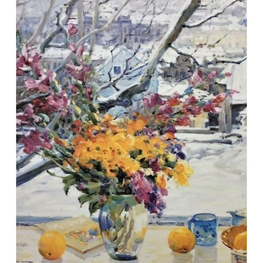 Wonderful Landscape Oil Painting signed by George Malva (1 of 2)