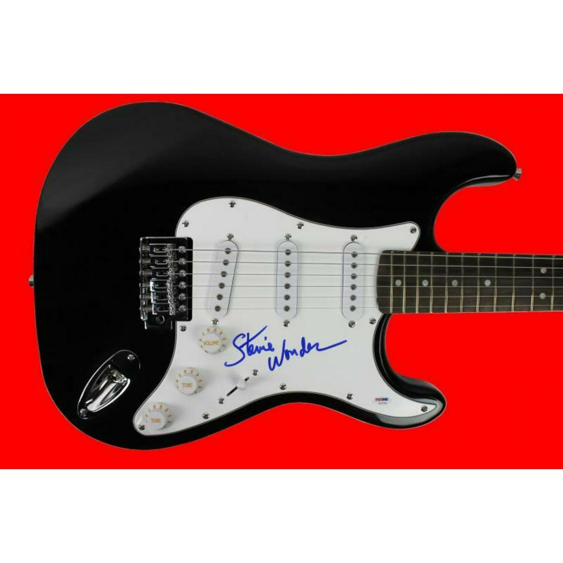 Steve Wonder Authentic Signed Guitar PSA/DNA (1 of 1)