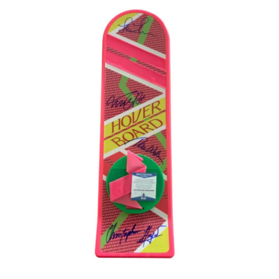 CAST SIGNED HOVERBOARD - BACK TO THE FUTURE BAS WOW!!!! (1 of 1)