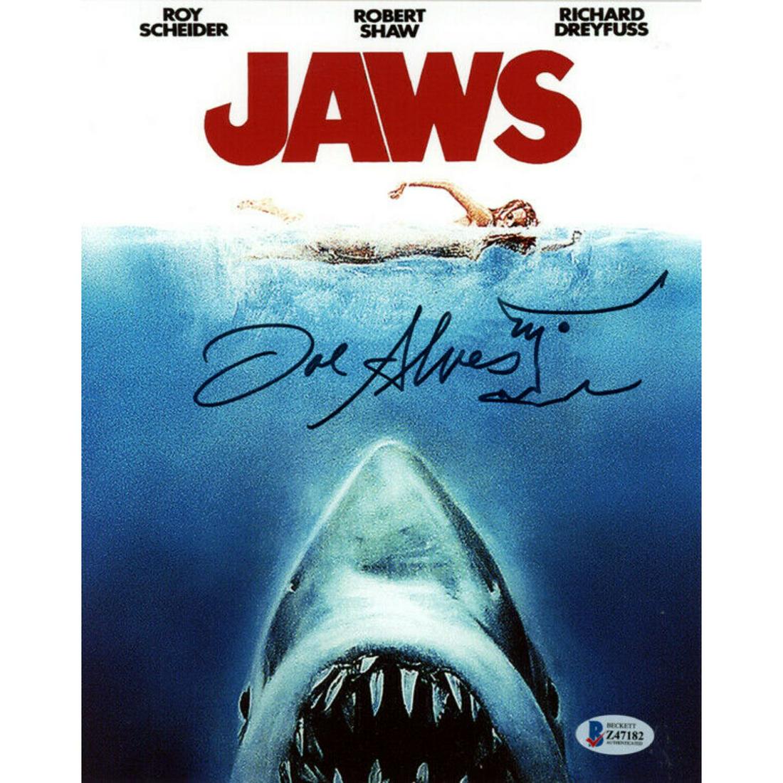 JOE ALVES SIGNED AUTOGRAPHED 8x10 PHOTO + SKETCH JAWS (1 of 1)