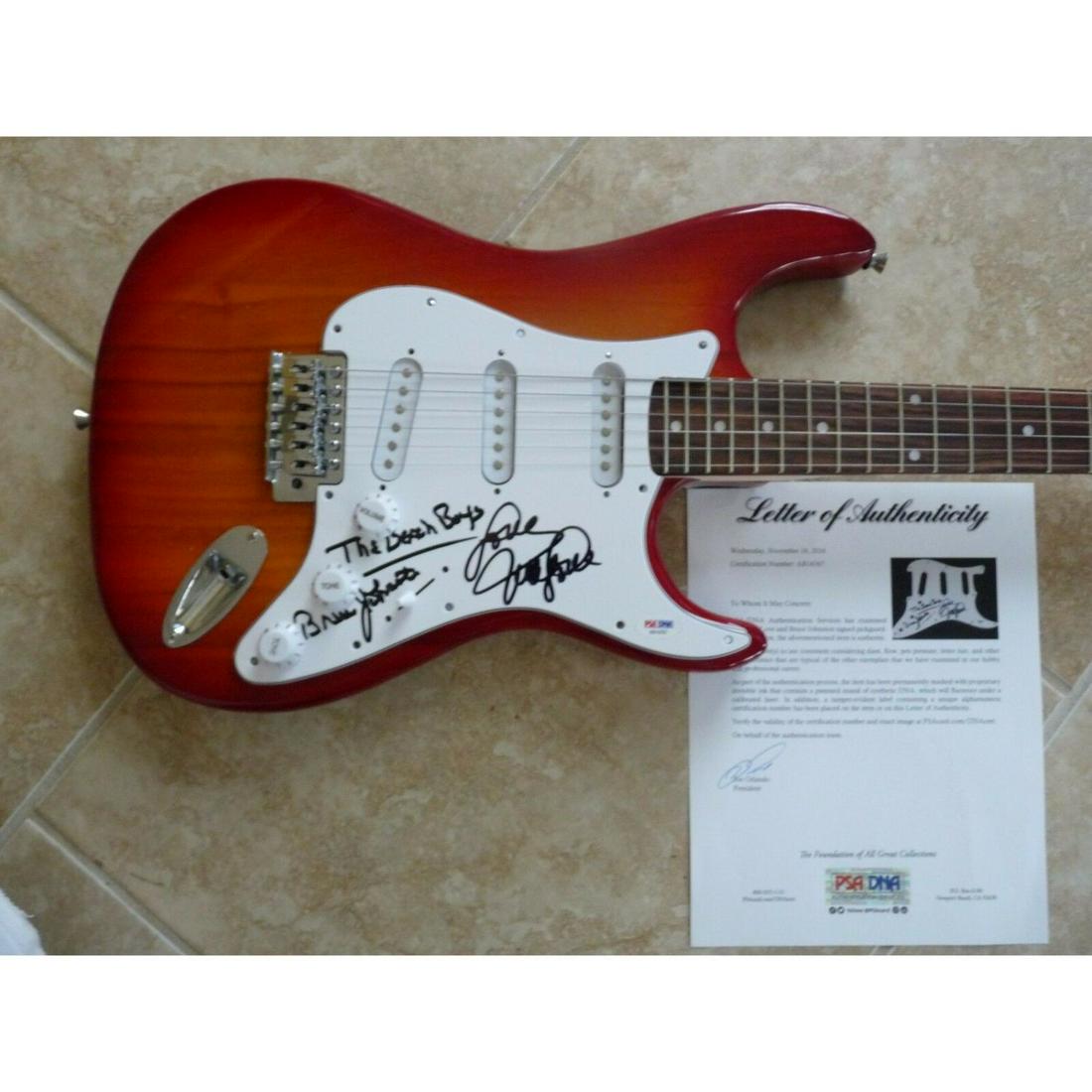 The Beach Boys Mike Love/Bruce Johnston Signed Guitar - (1 of 1)