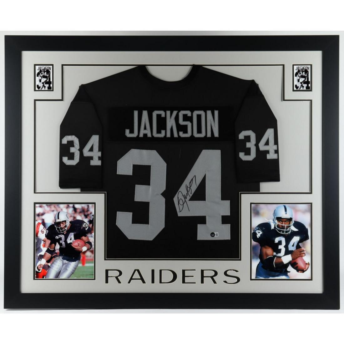 Bo Jackson Signed 35x43 Custom Framed Jersey Display (1 of 1)