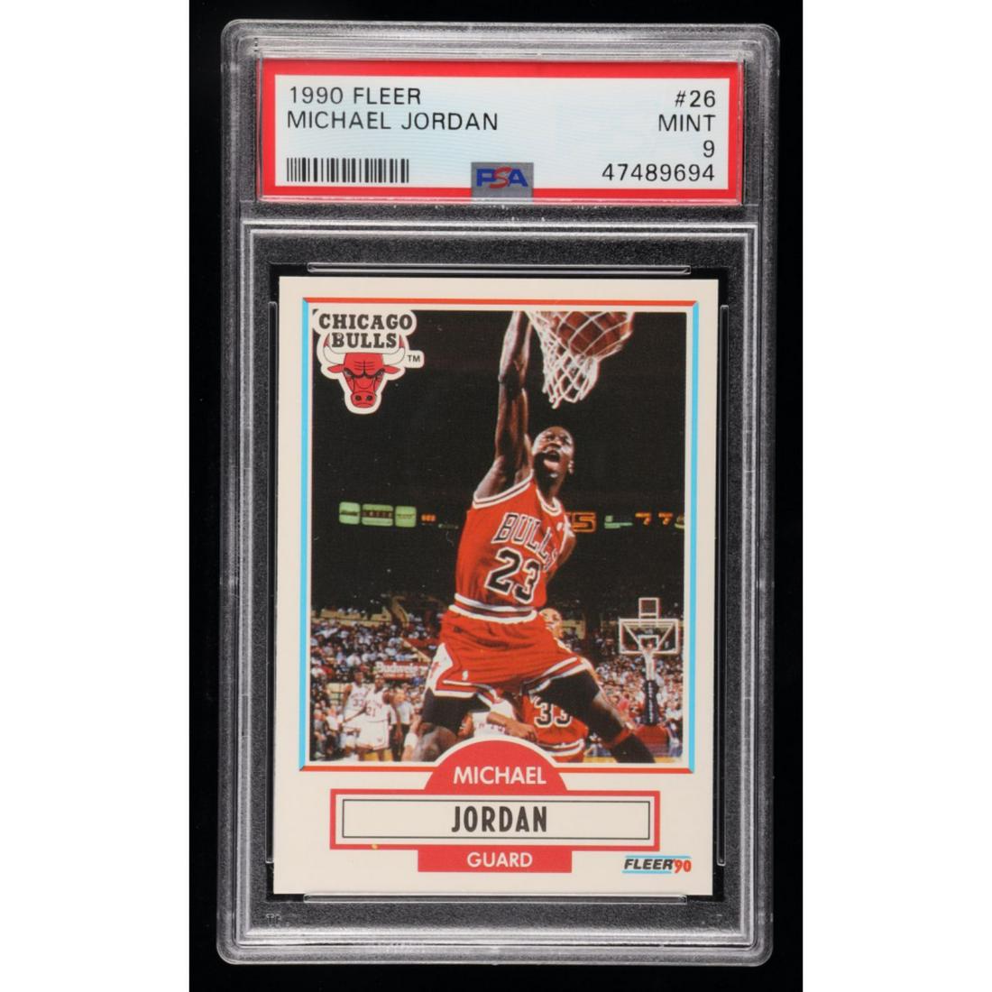 Michael Jordan 1990-91 Fleer #26 (PSA 9) (1 of 1)