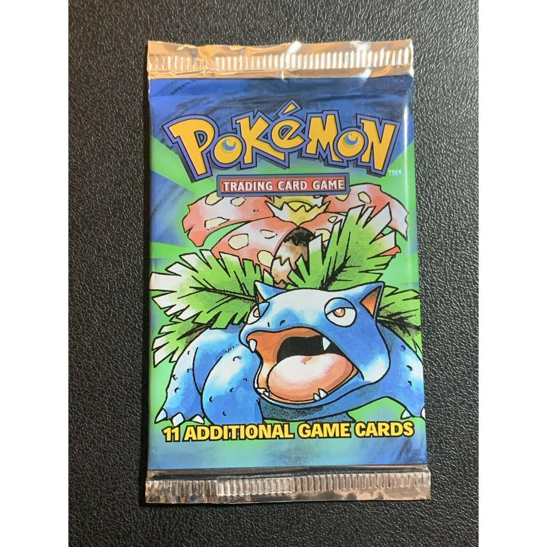 Pokemon Base Set Unlimited Booster Pack - Venusaur Pack (1 of 2)