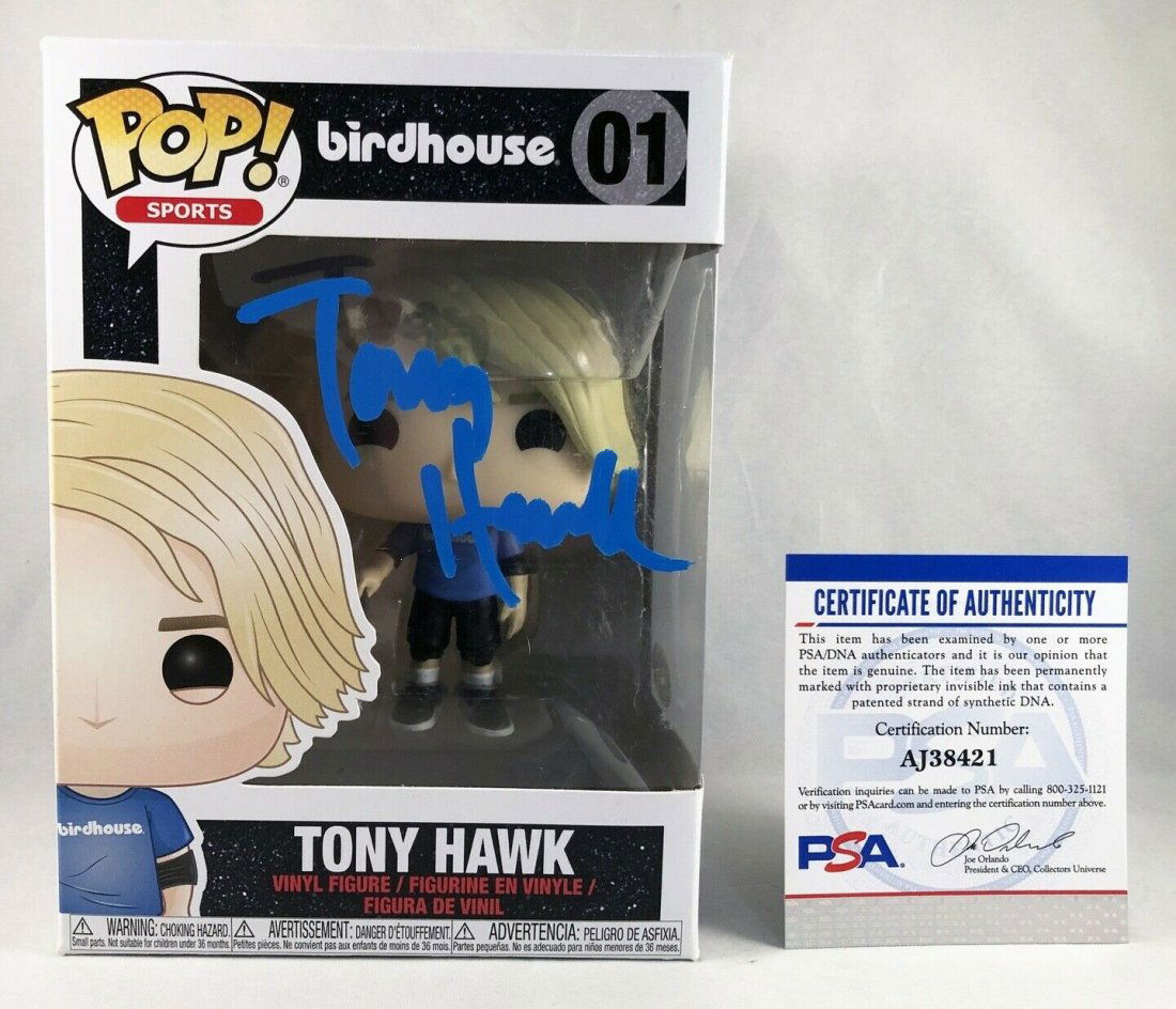 Anthony Edwards Signed Funko Pop Autographed Psa/dna