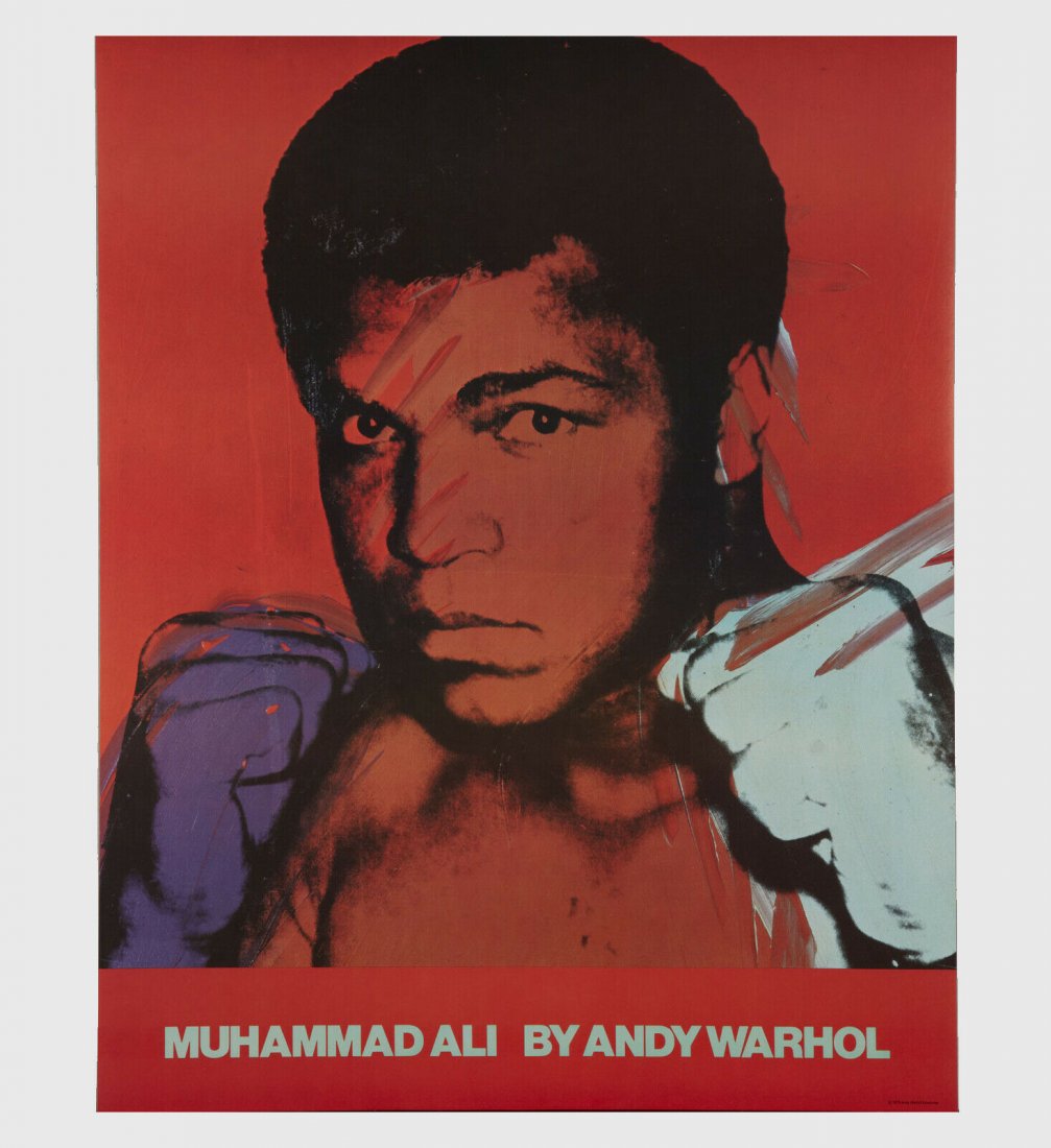 Andy Warhol Rare Vintage 1978 Original Muhammad Ali Pos (1 of 1)