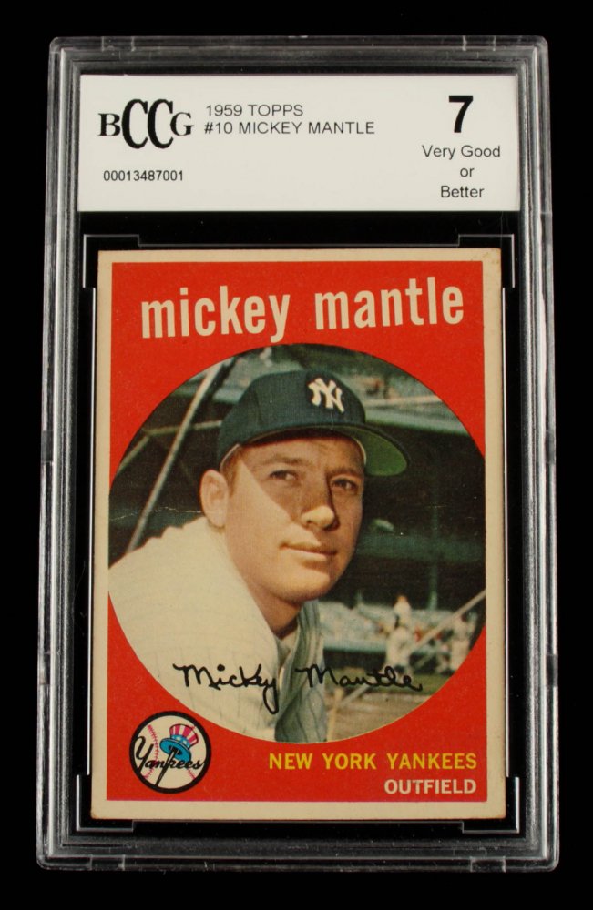 Mickey Mantle 1959 Topps #10 (BCCG 7) (1 of 1)