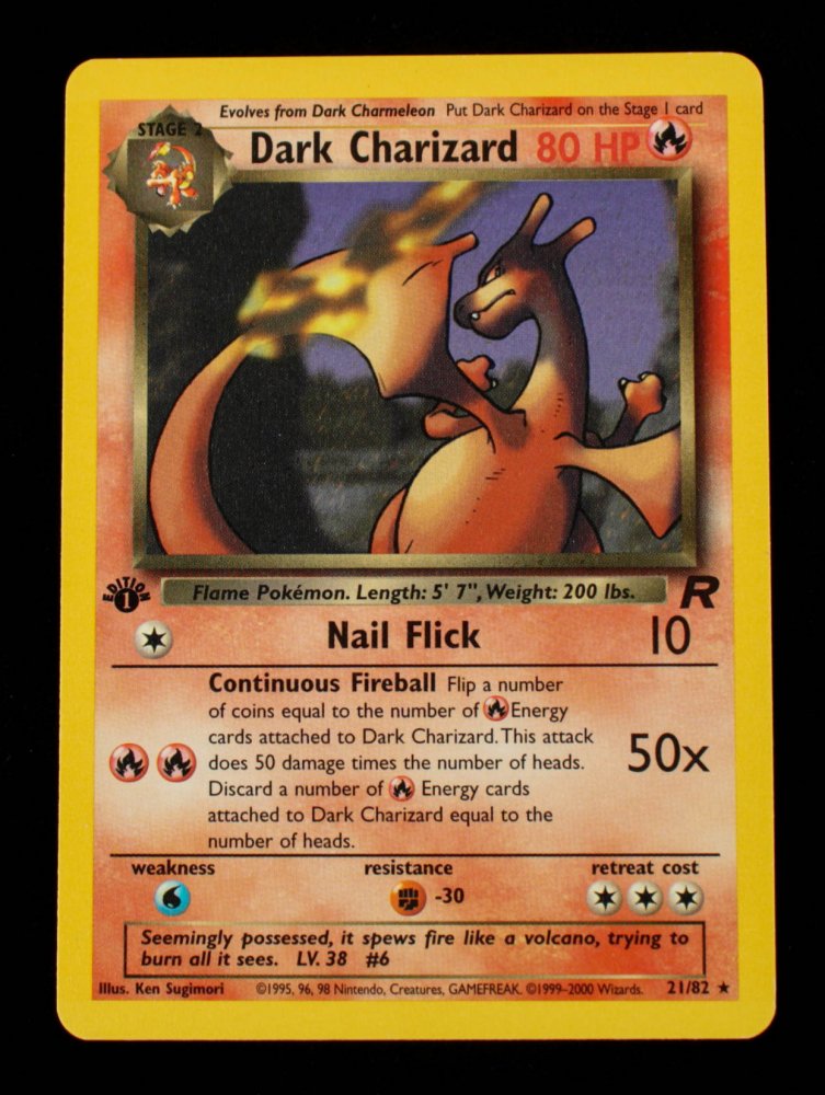 Dark Charizard 2000 Pokemon Team Rocket 1st Edition #21 (1 of 1)