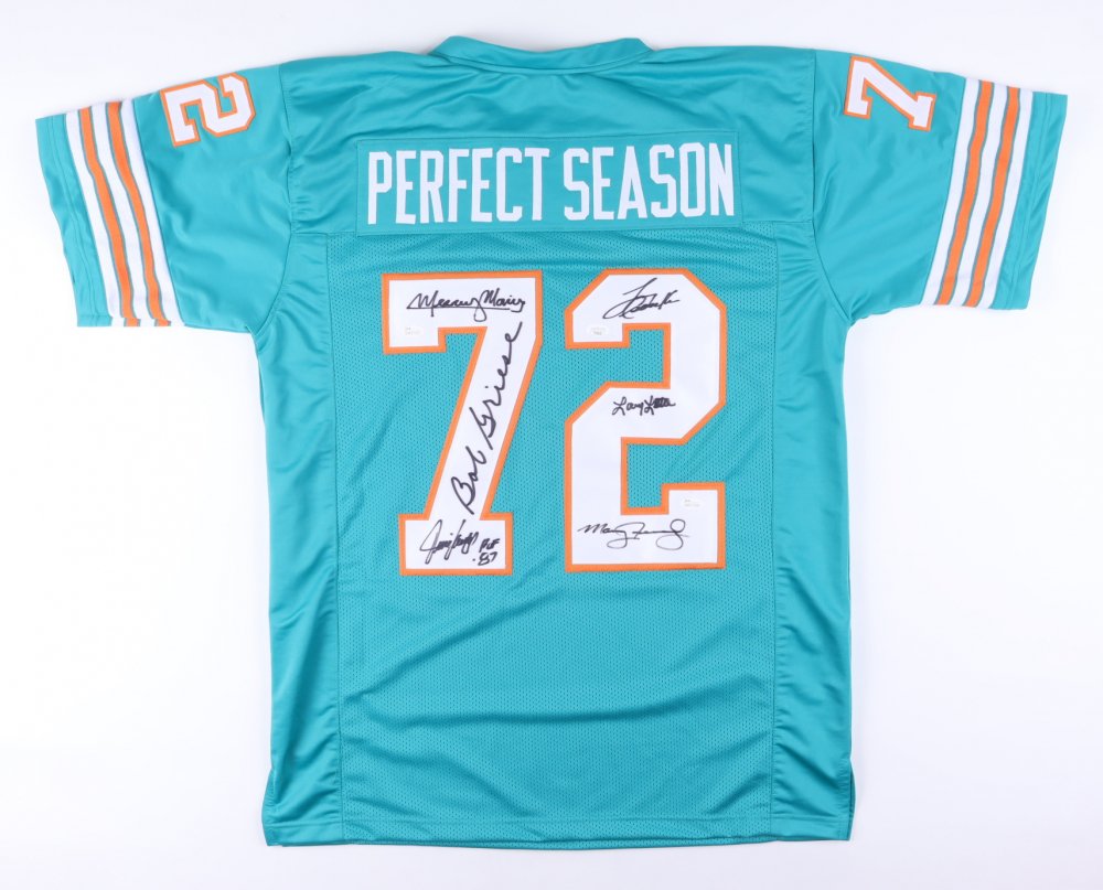 1972 "Perfect Season" Jersey Signed by (6) with, Bob Gr (1 of 1)
