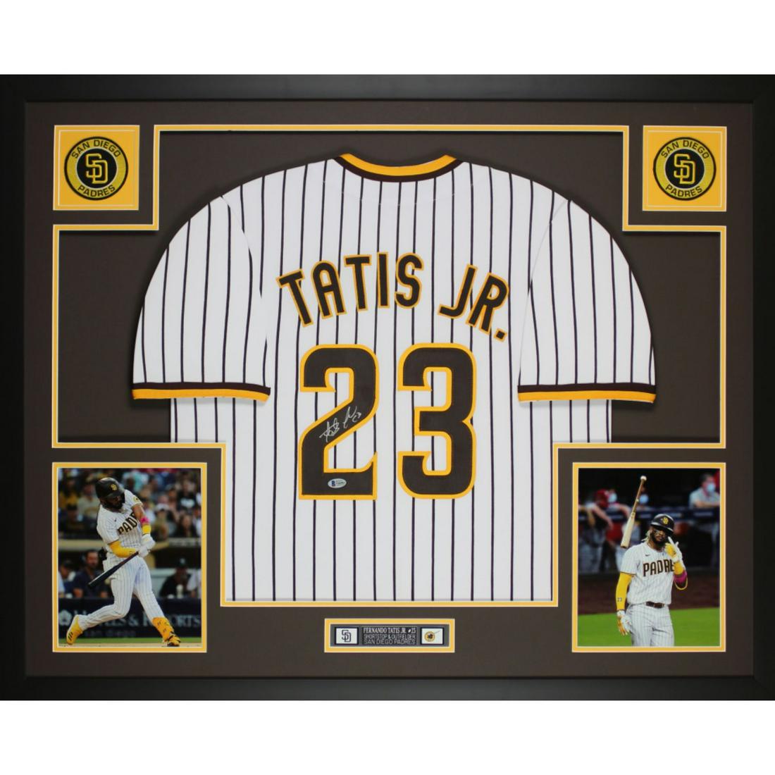 Fernando Tatis Jr. Signed 35x43 Custom Framed Jersey (1 of 1)