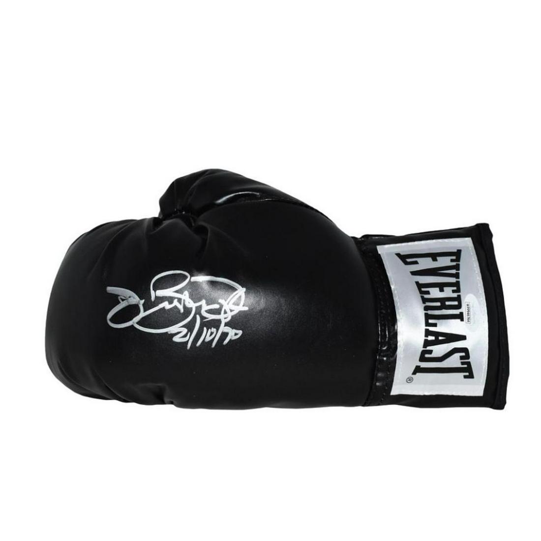 James "Buster" Douglas Autographed Boxing Glove Black (1 of 1)
