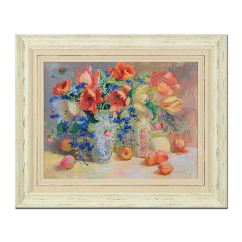 S. Burkett Kaiser, "Tulips & Peaches" Framed Limited Ed (1 of 1)