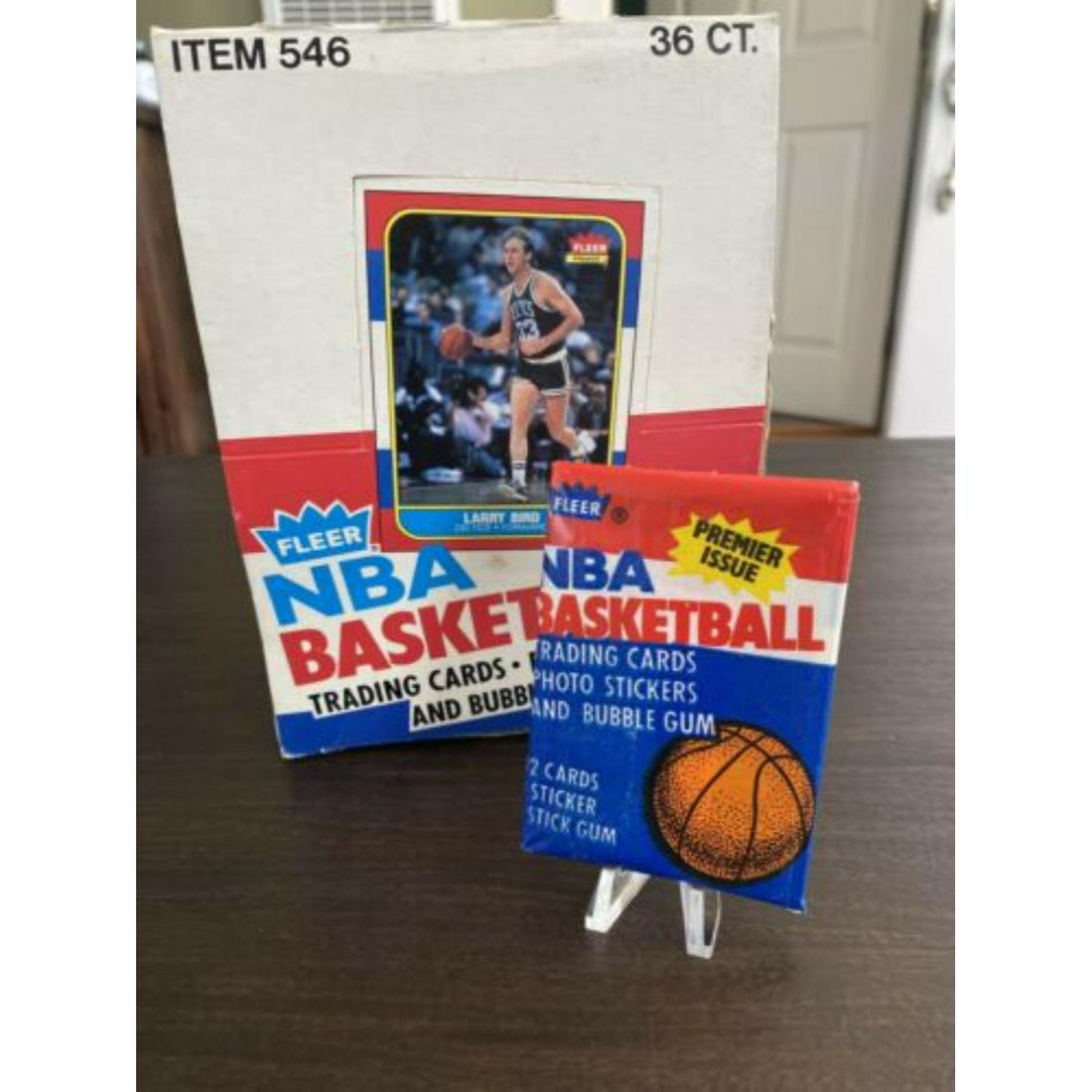 1986 Fleer NBA Basketball Wax Pack Dominique Wilkins (1 of 1)