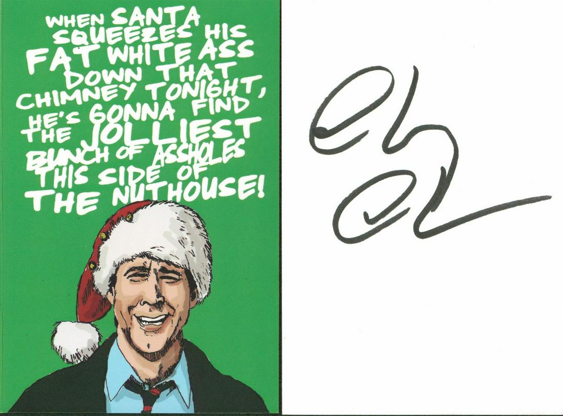 Chevy Chase Christmas Vacation Authentic Signed Green (1 of 1)