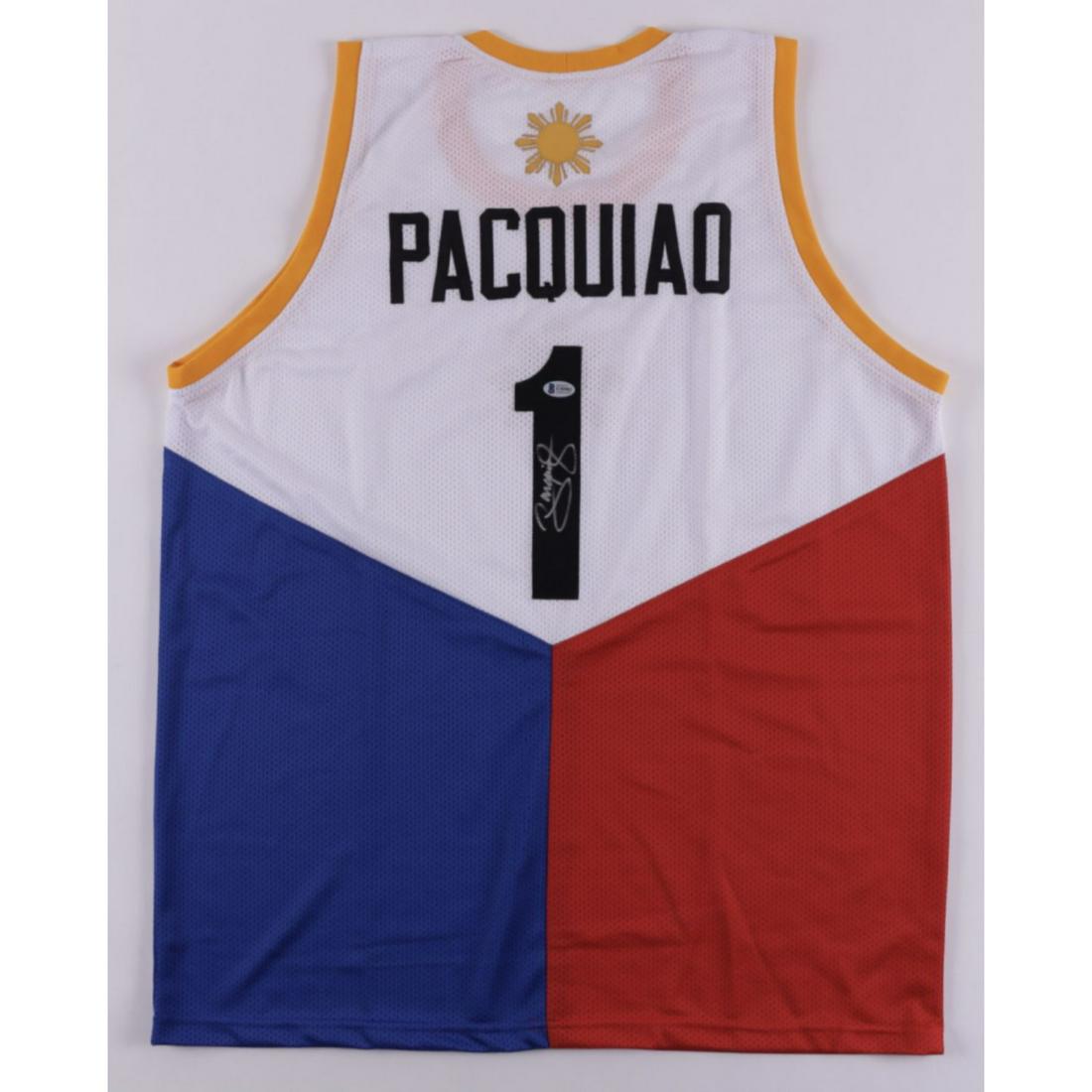 Manny Pacquiao Signed Jersey (Beckett Hologram): Manny Pacquiao Signed Jersey (Beckett Hologram)