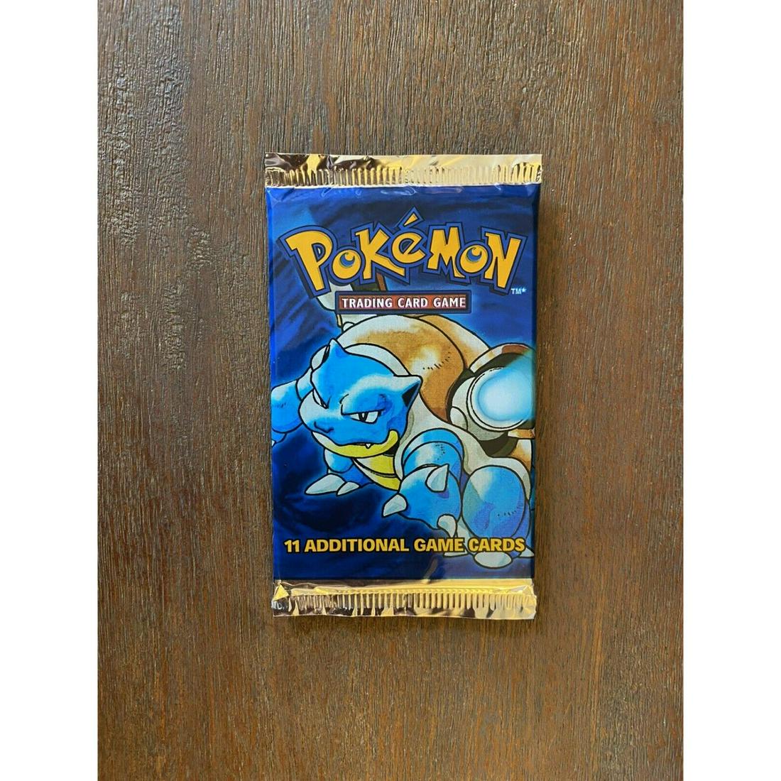 WOTC Pokemon Base Set Booster Pack Blastoise Art (1 of 1)