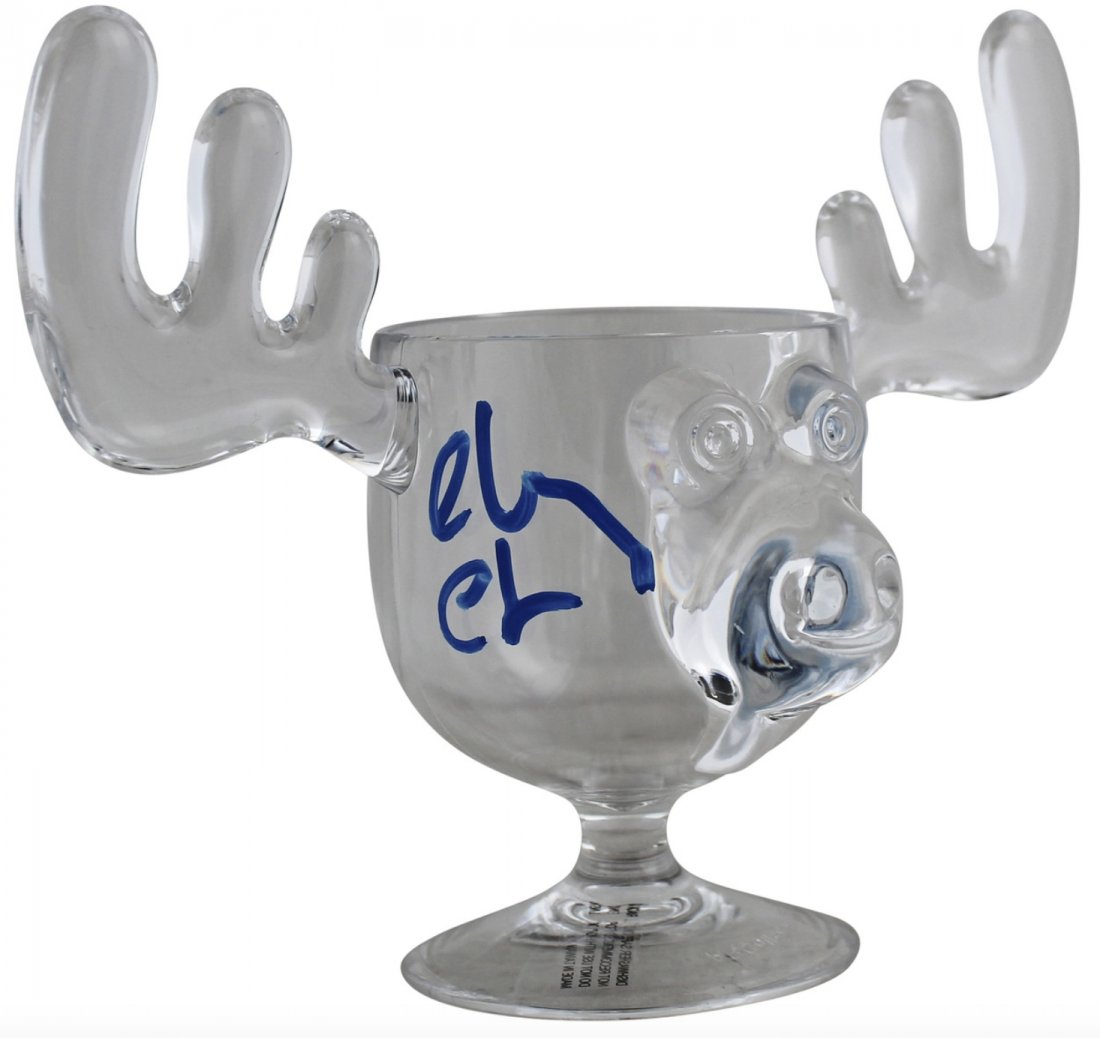 Chevy Chase Christmas Vacation Signed Acrylic Moose Mug (1 of 2)