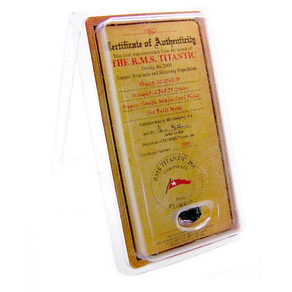 Authentic Coal From Titanic Wreckage with Display Case (1 of 1)