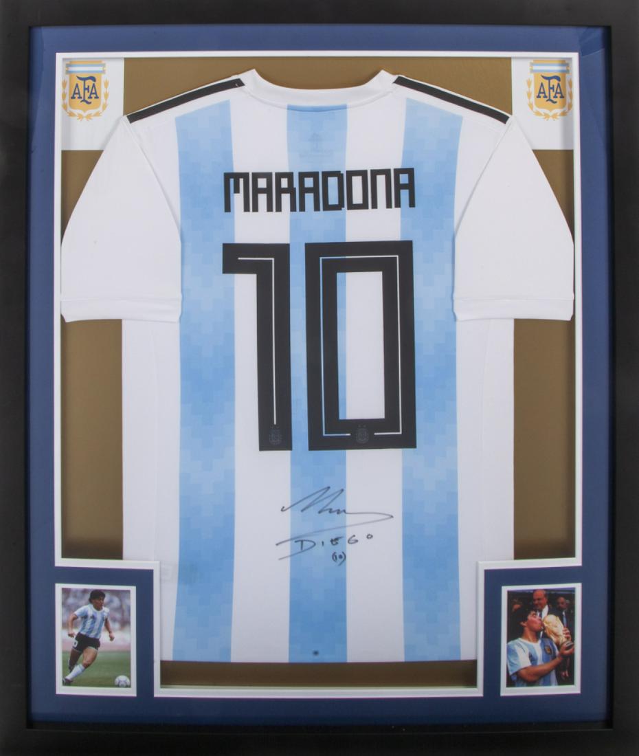 DIEGO MARADONA SIGNED ARGENTINA SHIRT WITH COA (1 of 1)