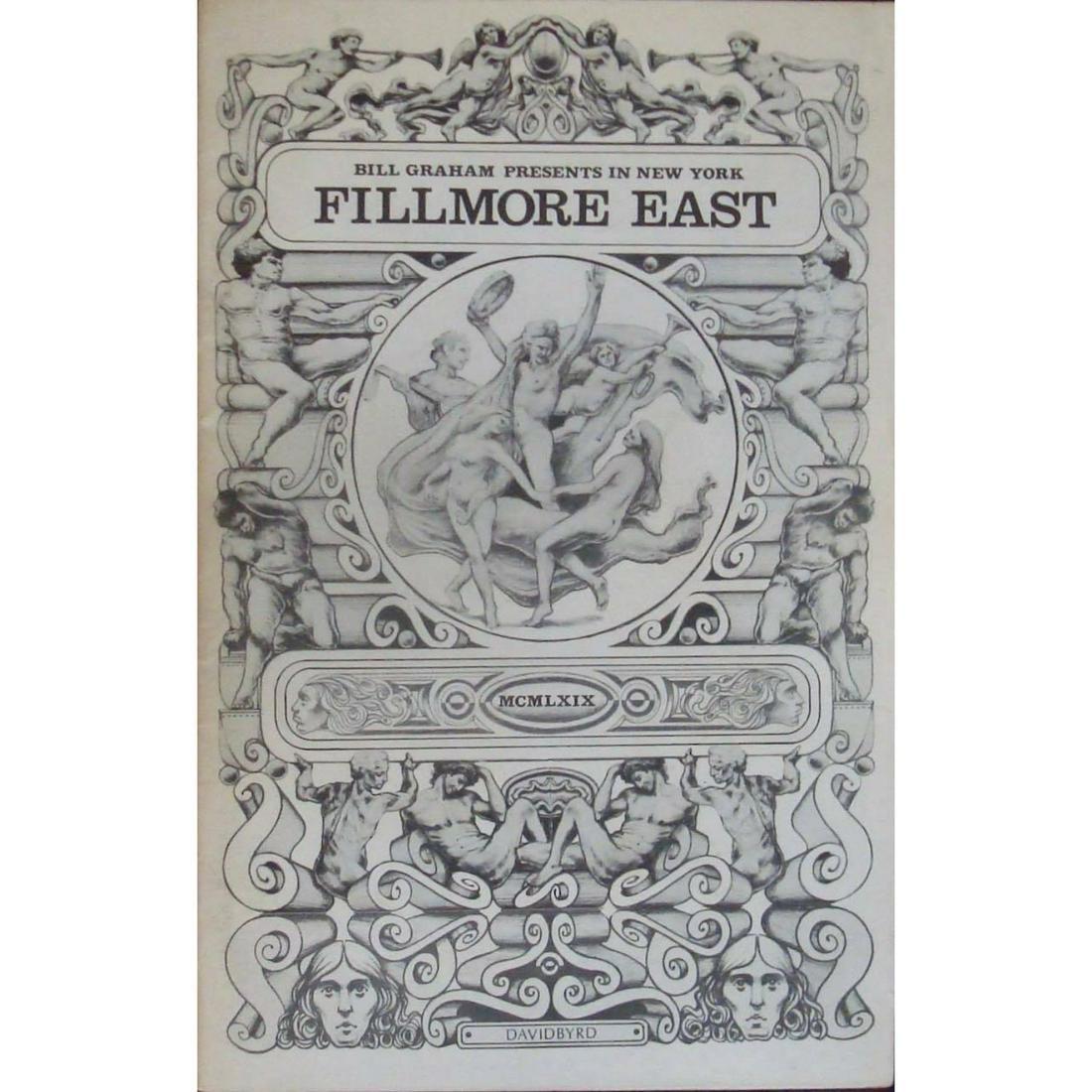 LED ZEPPELIN FILLMORE EAST May 1969 concert program (1 of 1)