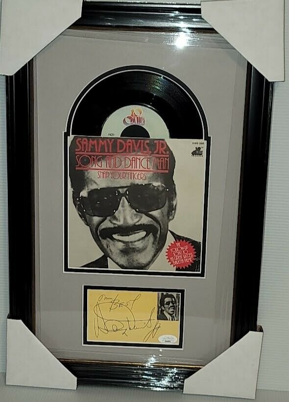 Sammy Davis Jr. Signed JSA Certified Custom Framed Rat (1 of 1)