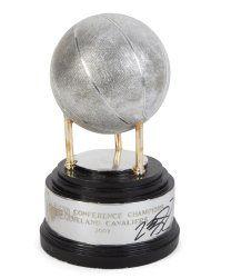 LEBRON JAMES SIGNED 2007 CLEVELAND CAVALIERS EASTERN (1 of 2)