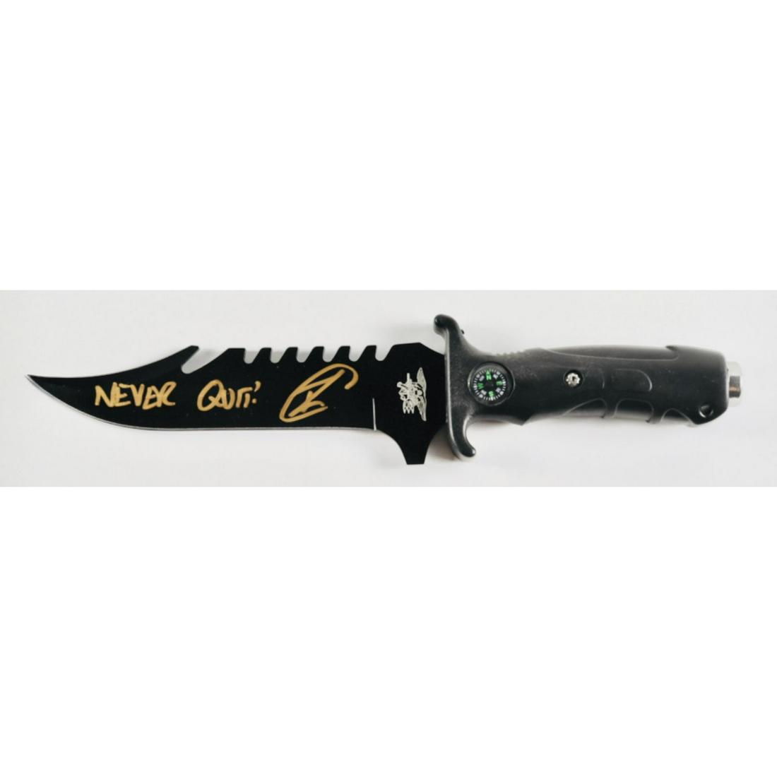 Robert O'Neill Signed Navy SEAL Combat Knife Inscribed (1 of 2)