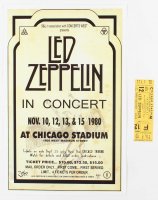 Set of (2) Led Zeppelin Concert Items with (1) Concert (1 of 2)