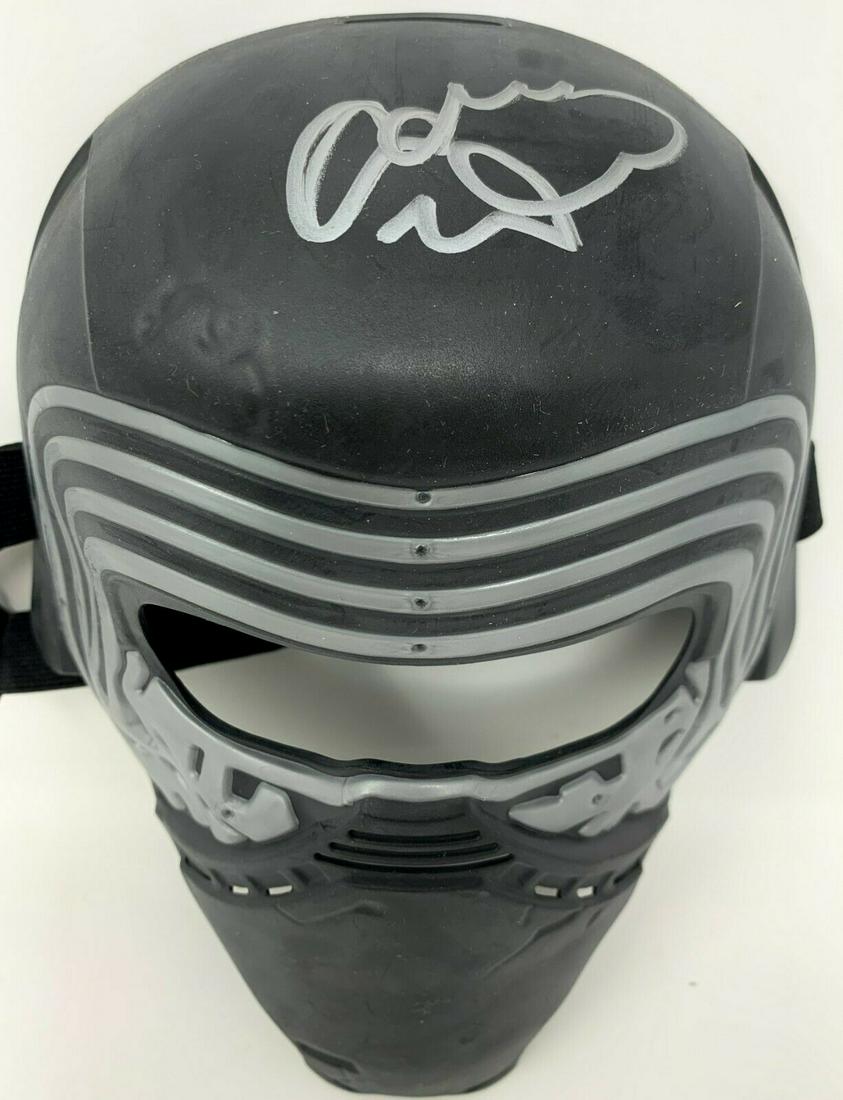Kylo Ren Adam Driver Signed Star Wars Movie Mask Small (1 of 1)