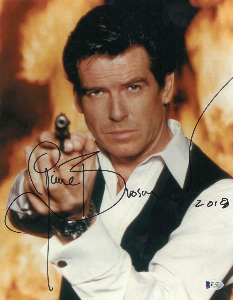 PIERCE BROSNAN JAMES BOND 007 SIGNED 11X14 PHOTO (1 of 1)