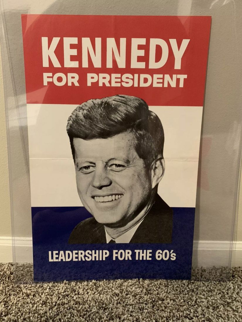 JFK Original 1960 campaign poster: JFK Original 1960 campaign poster