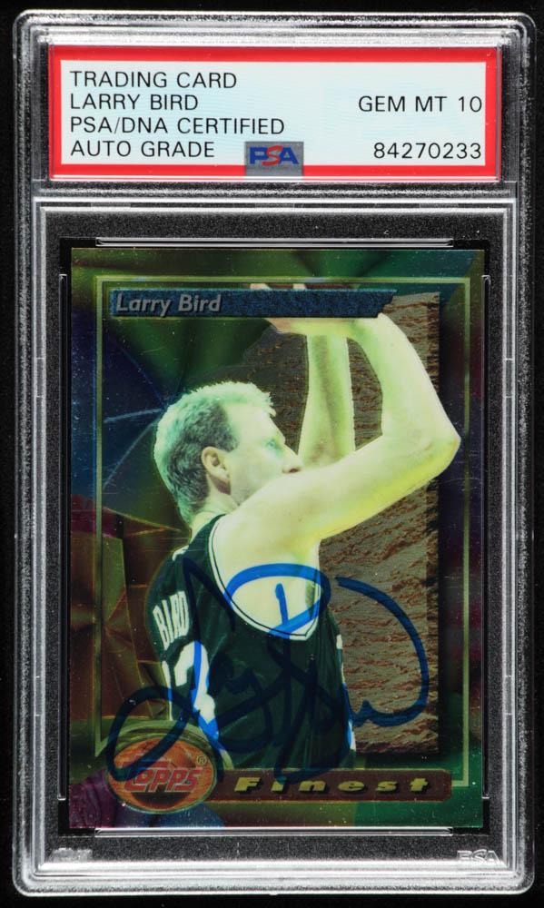 Larry Bird Signed 1993-94 Finest #2 (PSA Encapsulated) (1 of 1)