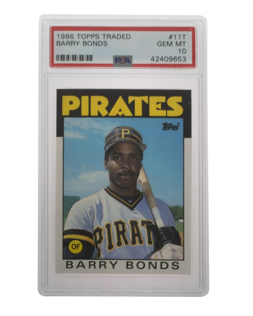 BARRY BONDS 1986 TOPPS #11T ROOKIE CARD - PSA GEM MT 10 (1 of 1)