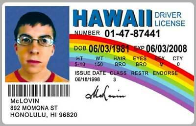 McLovin Drivers License ID Card Superbad Movie Prop (1 of 1)
