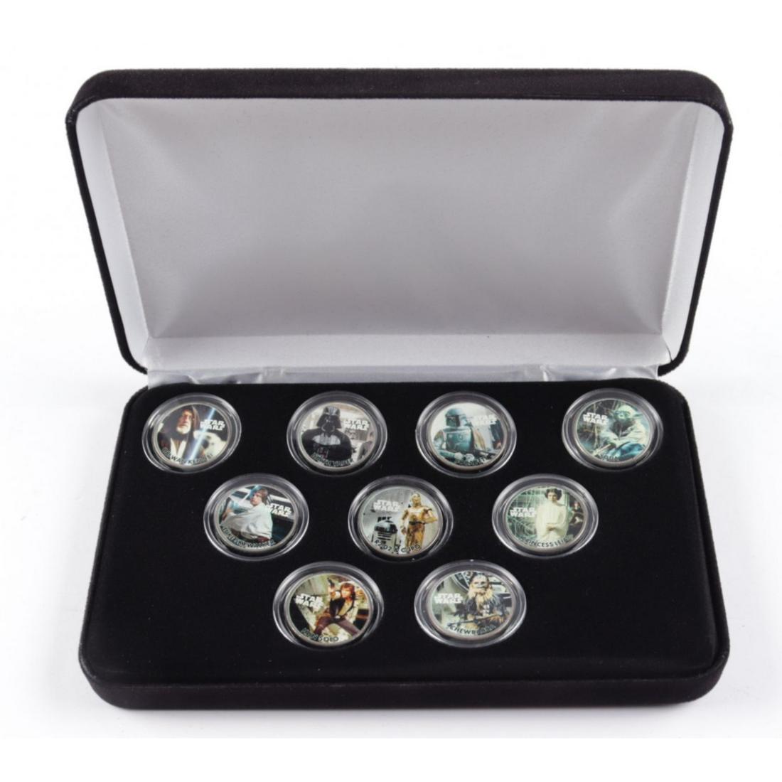 LE "Star Wars" Commemorative Coin Set with (9) Coins & (1 of 1)