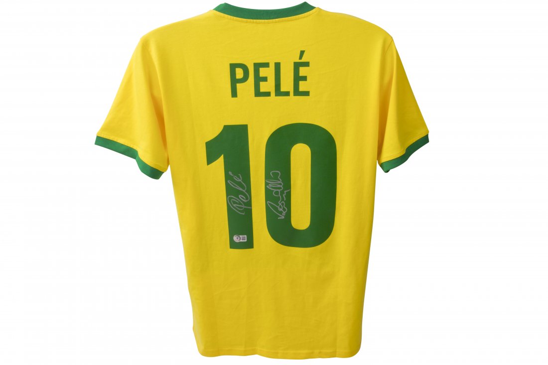 Pele X Ronaldo Signed Brazil Jersey BAS RARE (1 of 3)