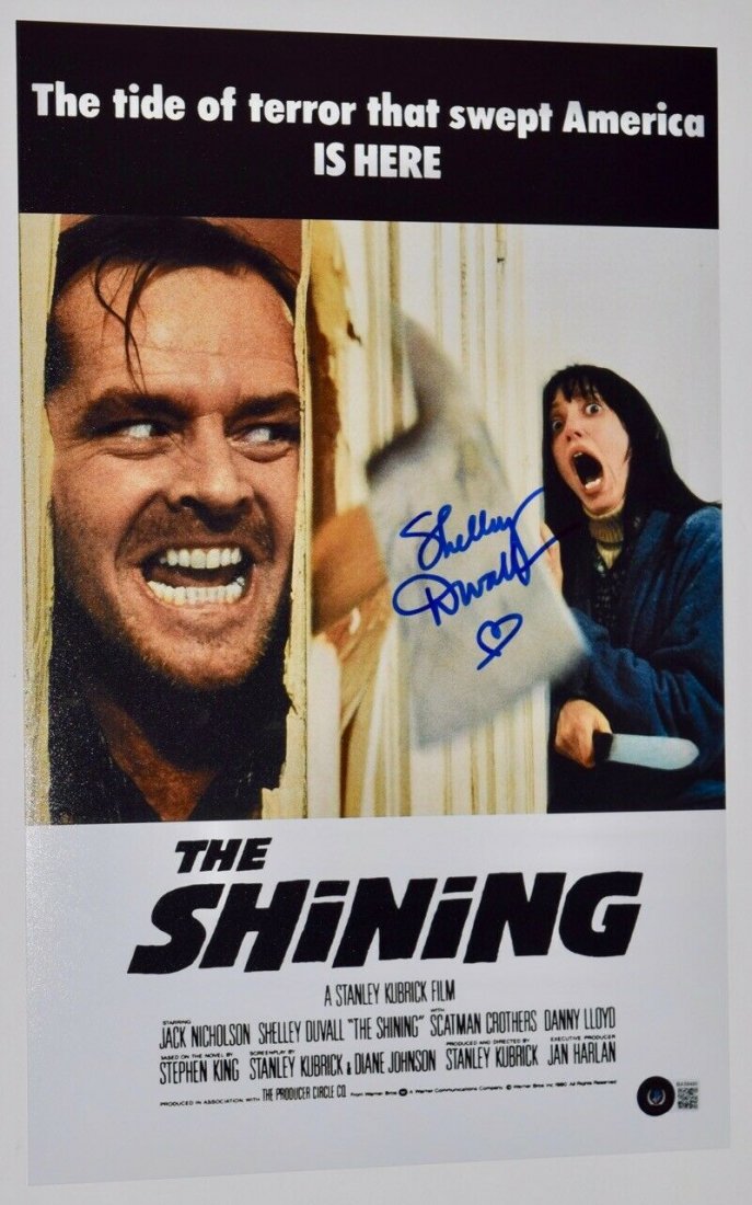 Shelley Duvall Signed Autograph The Shining 11x17 Movie: Shelley Duvall Signed Autograph The Shining 11x17 Movie Poster Photo Beckett COA