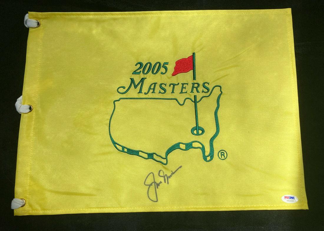 Jack Nicklaus Signed Masters Flag 2005 PSA/DNA (1 of 1)