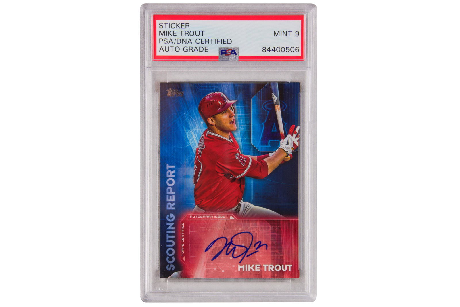 Mike Trout 2016 Topps Scouting Report Autographs #SRAMT (1 of 2)