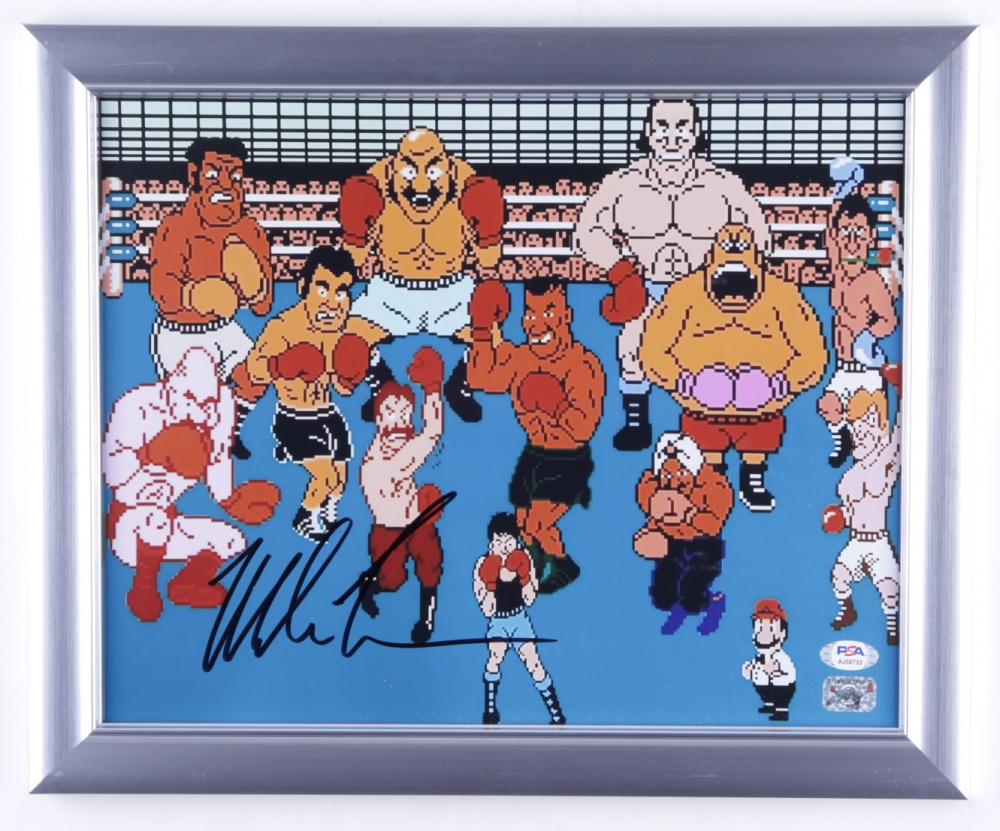 Mike Tyson Signed "Punch-Out!!!" 13x16 Custom Framed: Mike Tyson Signed "Punch-Out!!!" 13x16 Custom Framed Photo Display (PSA COA)
