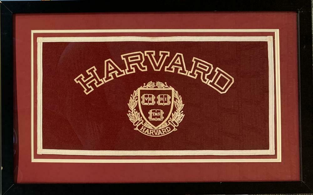 1950s-1960s Original Harvard University Framed Banner (1 of 1)