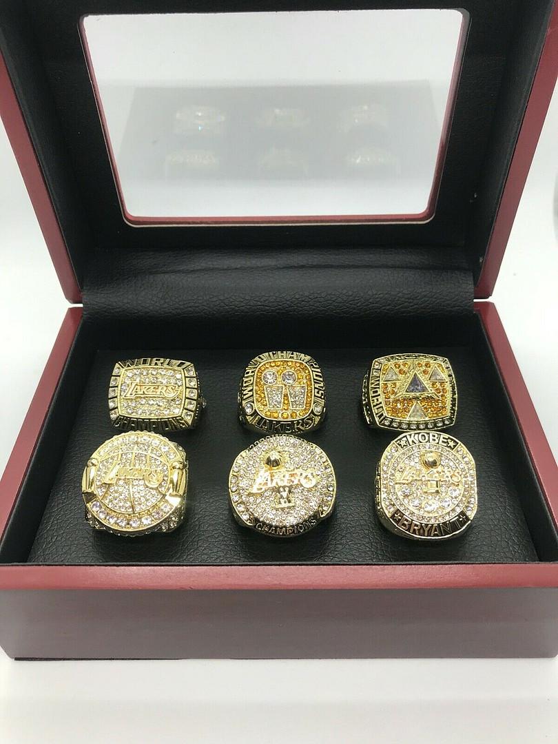 6 Pcs Kobe Bryant Los Angeles Lakers Championship Ring (1 of 1)