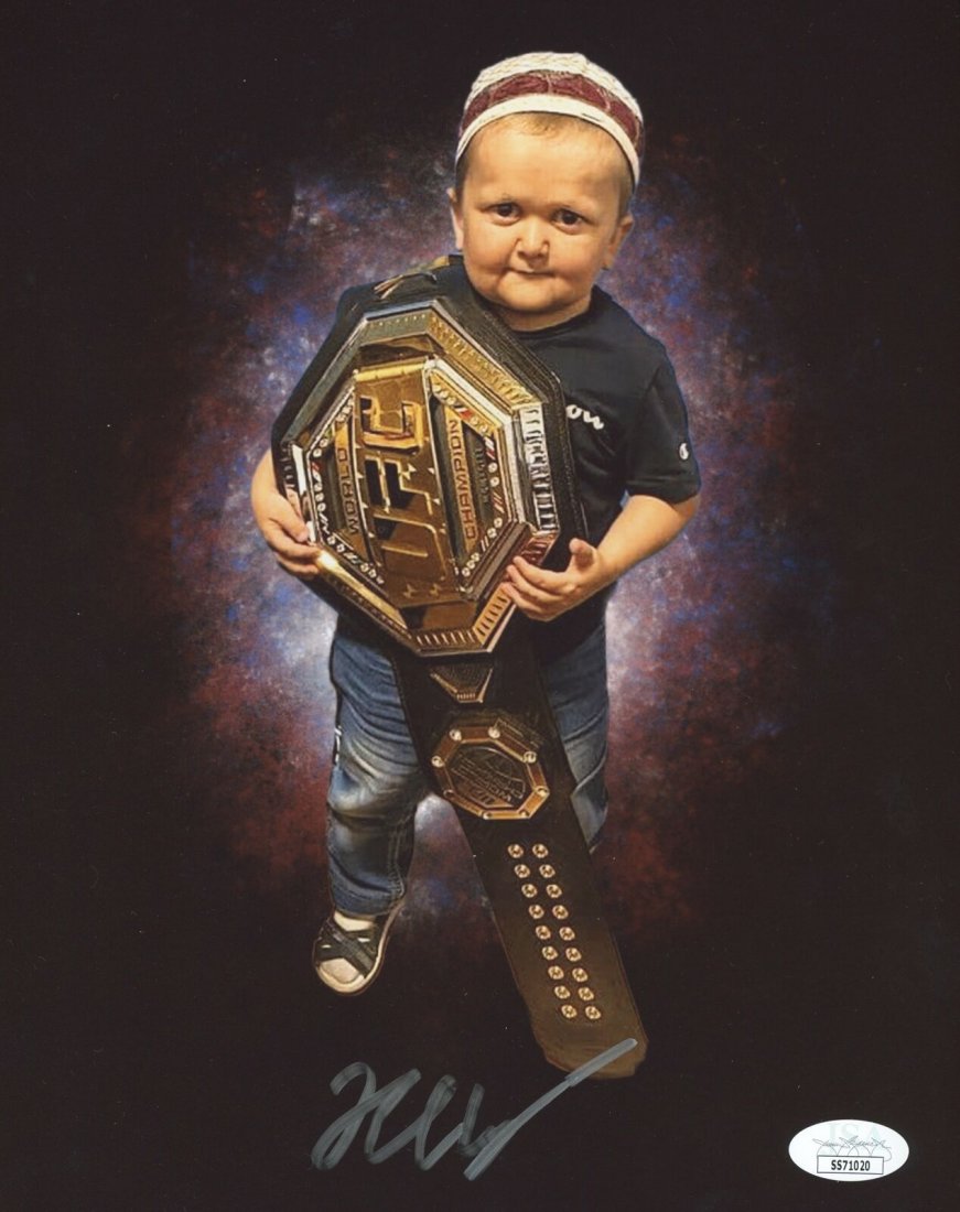 Hasbulla Signed 8x10 Custom Photo With UFC Belt JSA COA (1 of 1)