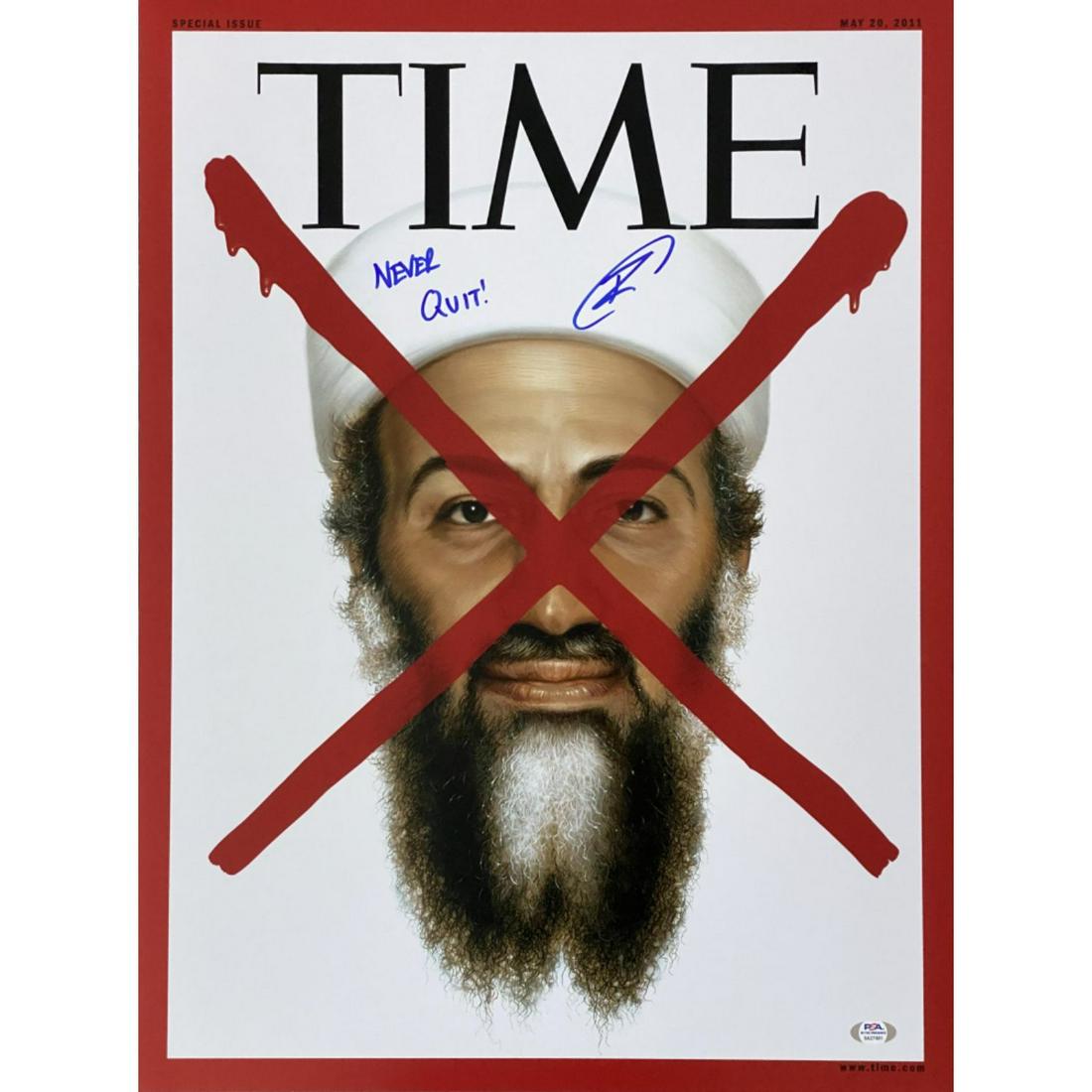 U.S. Navy Seal Robert O'Neill Signed Osama Bin Laden (1 of 2)
