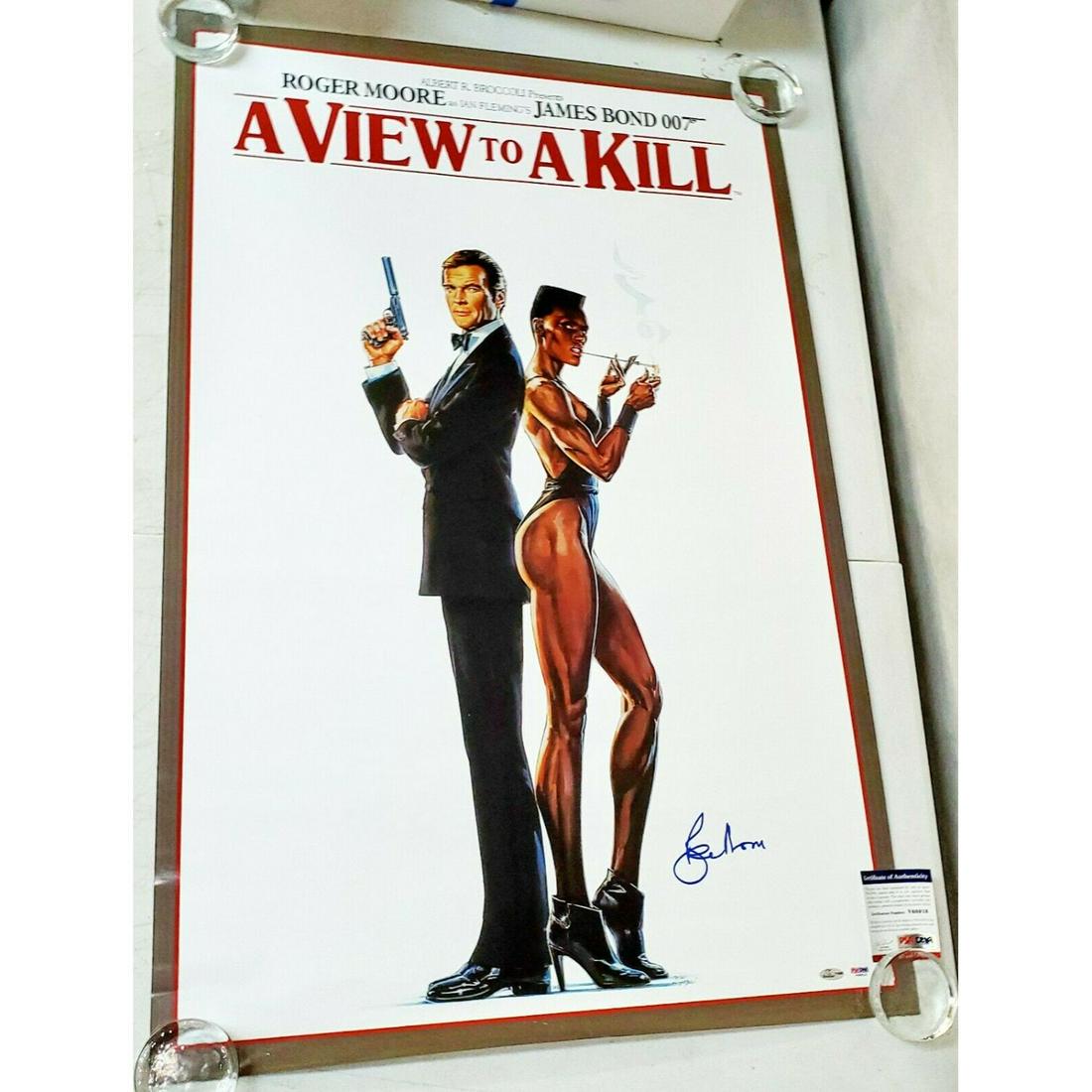 Roger Moore Signed autographed A View To A Kill 24X36 (1 of 1)