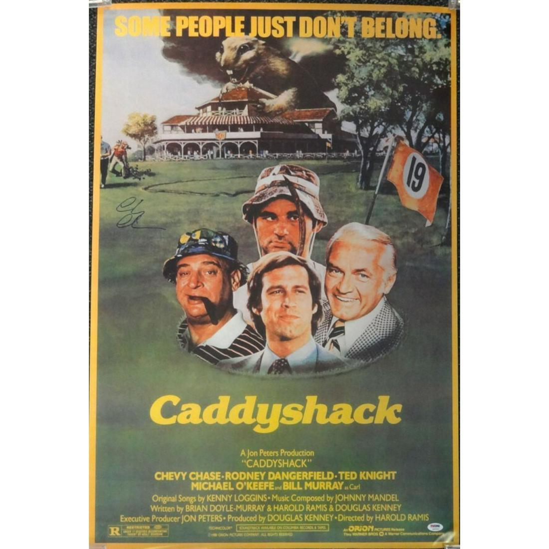 Chevy Chase Autographed 24x36 Caddyshack Movie Poster (1 of 1)